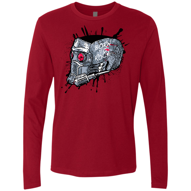 T-Shirts Cardinal / Small Born to Rock Men's Premium Long Sleeve