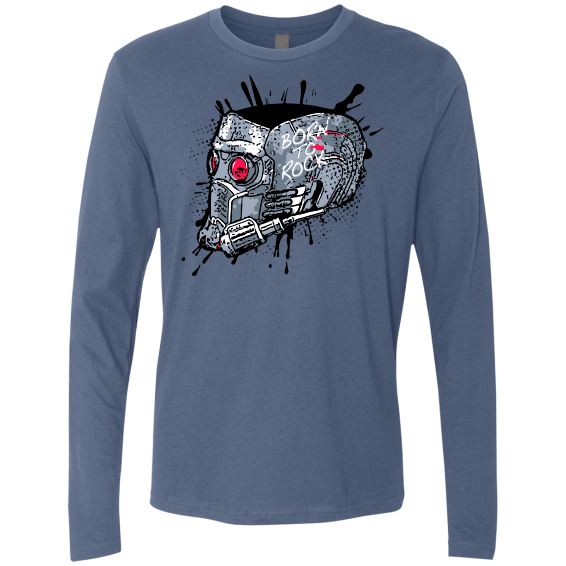 T-Shirts Indigo / Small Born to Rock Men's Premium Long Sleeve