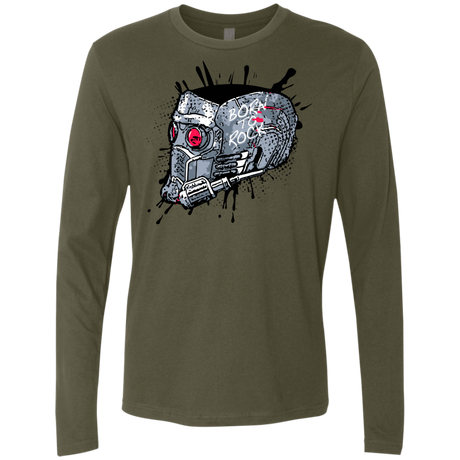 T-Shirts Military Green / Small Born to Rock Men's Premium Long Sleeve