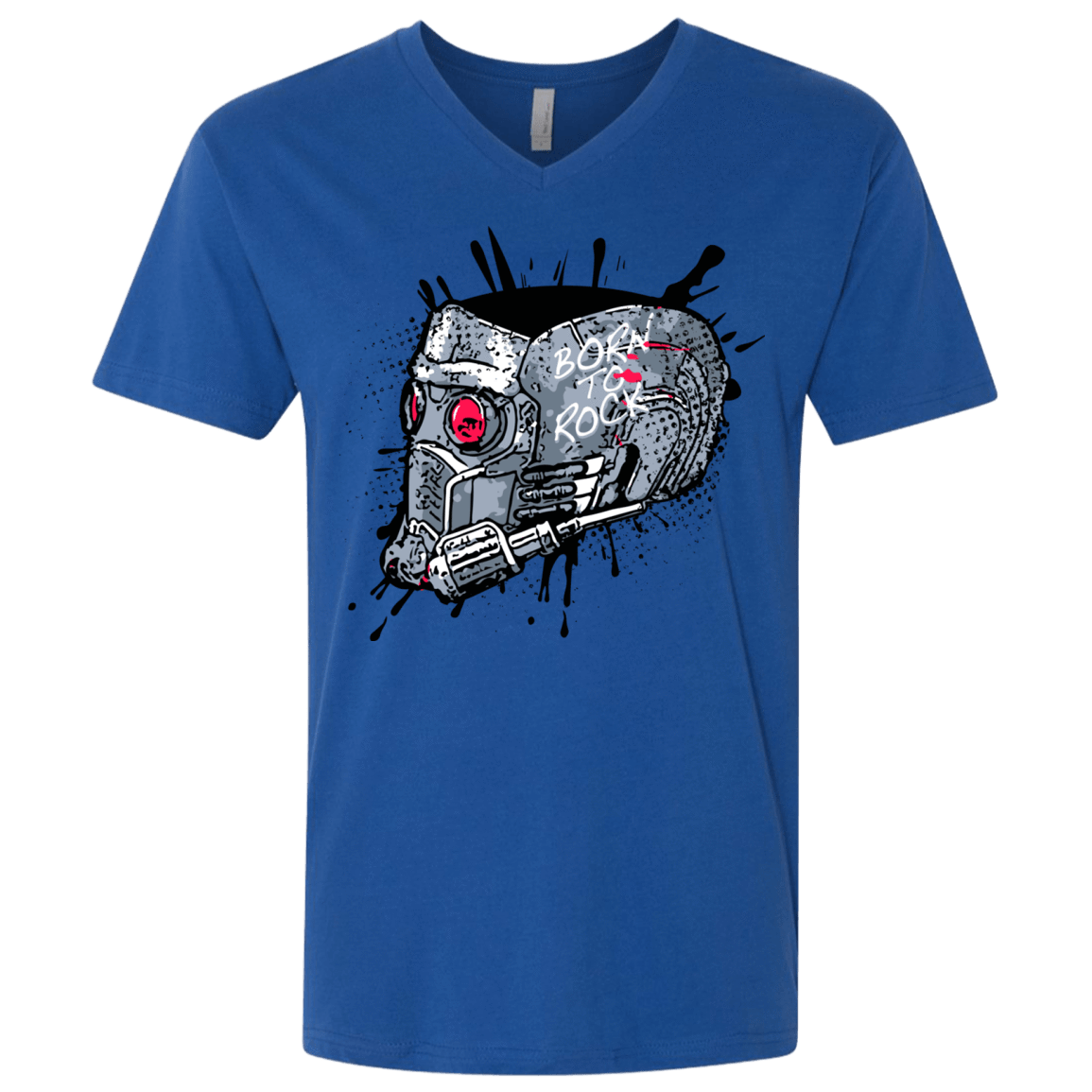T-Shirts Royal / X-Small Born to Rock Men's Premium V-Neck