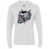 T-Shirts Heather White / X-Small Born to Rock Triblend Long Sleeve Hoodie Tee