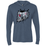 T-Shirts Indigo / X-Small Born to Rock Triblend Long Sleeve Hoodie Tee