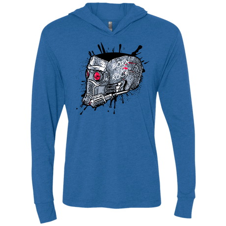 T-Shirts Vintage Royal / X-Small Born to Rock Triblend Long Sleeve Hoodie Tee