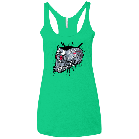 T-Shirts Envy / X-Small Born to Rock Women's Triblend Racerback Tank