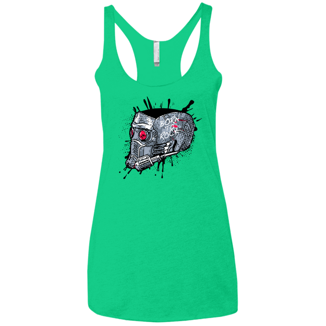 T-Shirts Envy / X-Small Born to Rock Women's Triblend Racerback Tank