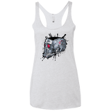 T-Shirts Heather White / X-Small Born to Rock Women's Triblend Racerback Tank