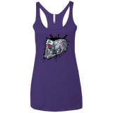 T-Shirts Purple / X-Small Born to Rock Women's Triblend Racerback Tank