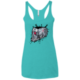 T-Shirts Tahiti Blue / X-Small Born to Rock Women's Triblend Racerback Tank