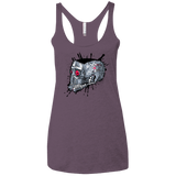 T-Shirts Vintage Purple / X-Small Born to Rock Women's Triblend Racerback Tank