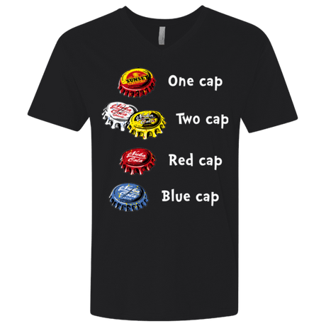 T-Shirts Black / X-Small Bottle Caps Fever Men's Premium V-Neck