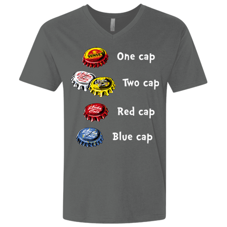 T-Shirts Heavy Metal / X-Small Bottle Caps Fever Men's Premium V-Neck