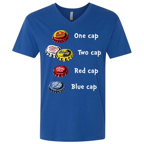 T-Shirts Royal / X-Small Bottle Caps Fever Men's Premium V-Neck