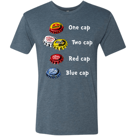 T-Shirts Indigo / Small Bottle Caps Fever Men's Triblend T-Shirt