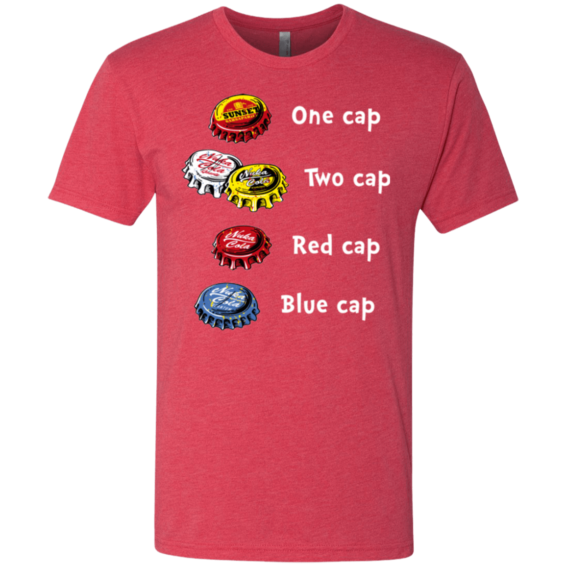 T-Shirts Vintage Red / Small Bottle Caps Fever Men's Triblend T-Shirt