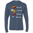 T-Shirts Indigo / X-Small Bottle Caps Fever Triblend Long Sleeve Hoodie Tee