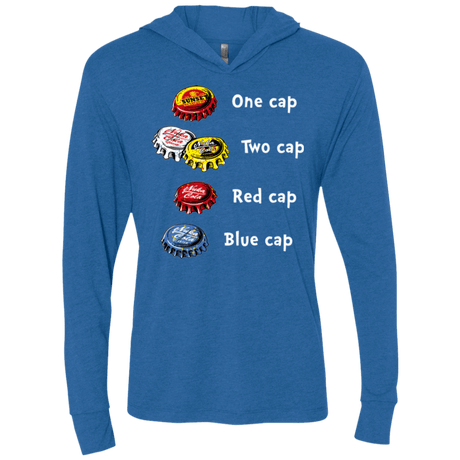 T-Shirts Vintage Royal / X-Small Bottle Caps Fever Triblend Long Sleeve Hoodie Tee