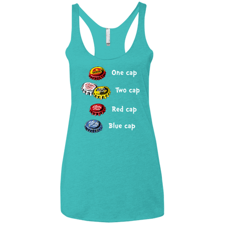 T-Shirts Tahiti Blue / X-Small Bottle Caps Fever Women's Triblend Racerback Tank