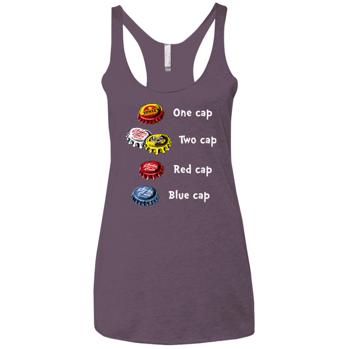 T-Shirts Vintage Purple / X-Small Bottle Caps Fever Women's Triblend Racerback Tank