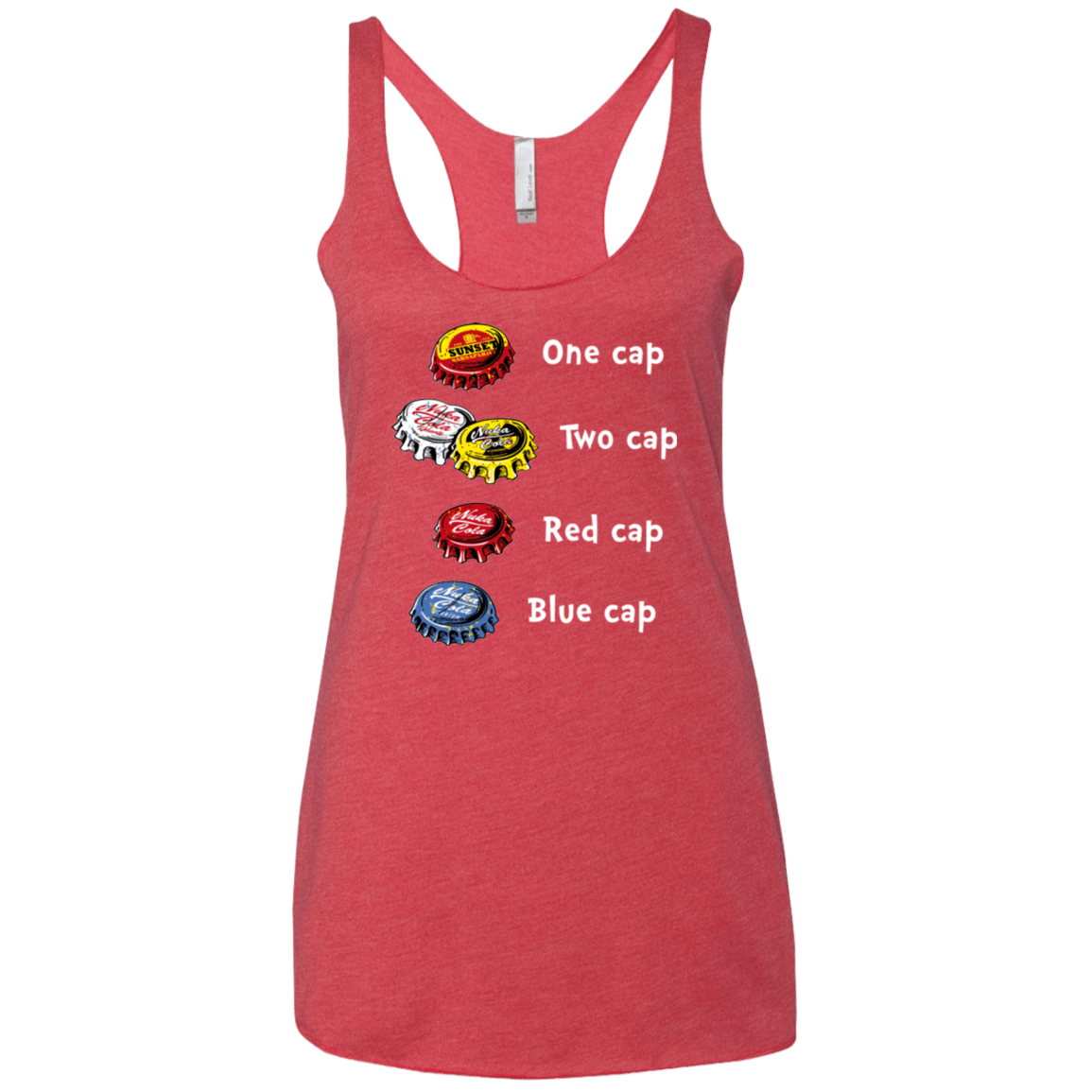 T-Shirts Vintage Red / X-Small Bottle Caps Fever Women's Triblend Racerback Tank
