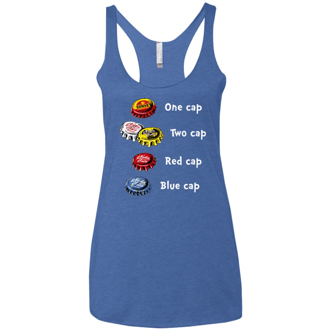 T-Shirts Vintage Royal / X-Small Bottle Caps Fever Women's Triblend Racerback Tank