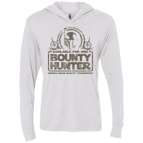 T-Shirts Heather White / X-Small bounty hunter 2 Triblend Long Sleeve Hoodie Tee