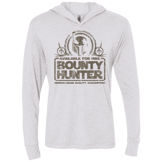 T-Shirts Heather White / X-Small bounty hunter 2 Triblend Long Sleeve Hoodie Tee