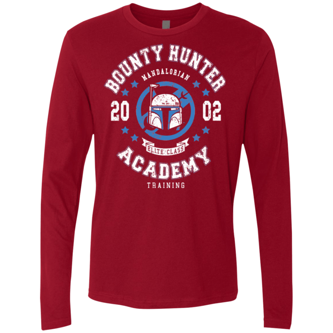 T-Shirts Cardinal / Small Bounty Hunter Academy 02 Men's Premium Long Sleeve