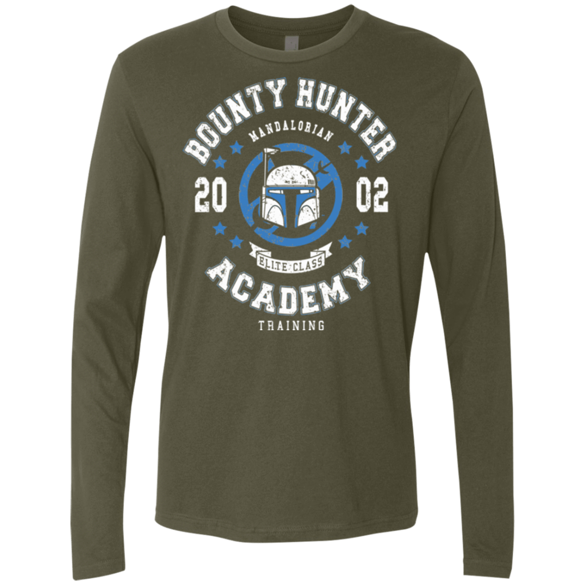 T-Shirts Military Green / Small Bounty Hunter Academy 02 Men's Premium Long Sleeve