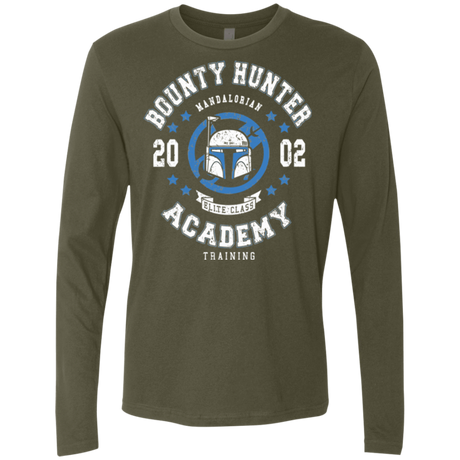 T-Shirts Military Green / Small Bounty Hunter Academy 02 Men's Premium Long Sleeve