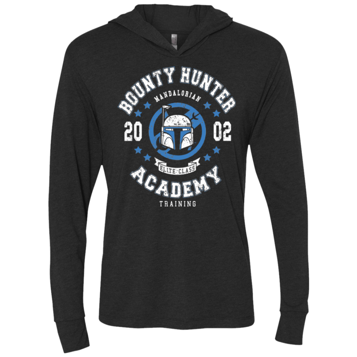 T-Shirts Vintage Black / X-Small Bounty Hunter Academy 02 Triblend Long Sleeve Hoodie Tee