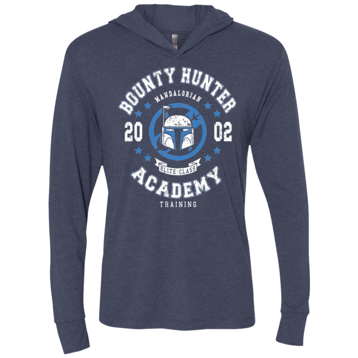 T-Shirts Vintage Navy / X-Small Bounty Hunter Academy 02 Triblend Long Sleeve Hoodie Tee