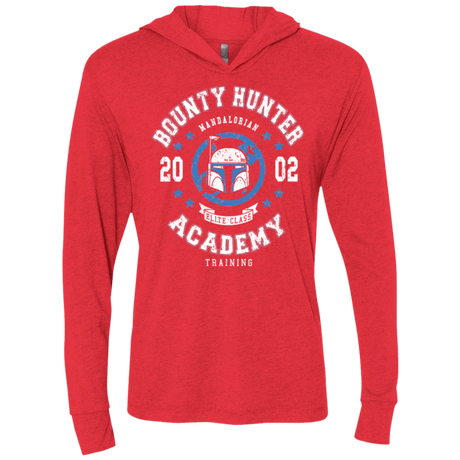 T-Shirts Vintage Red / X-Small Bounty Hunter Academy 02 Triblend Long Sleeve Hoodie Tee