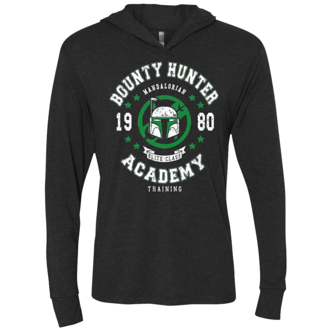 T-Shirts Vintage Black / X-Small Bounty Hunter Academy 80 Triblend Long Sleeve Hoodie Tee