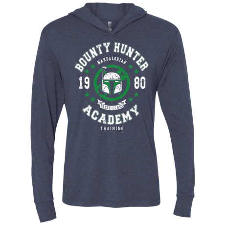T-Shirts Vintage Navy / X-Small Bounty Hunter Academy 80 Triblend Long Sleeve Hoodie Tee
