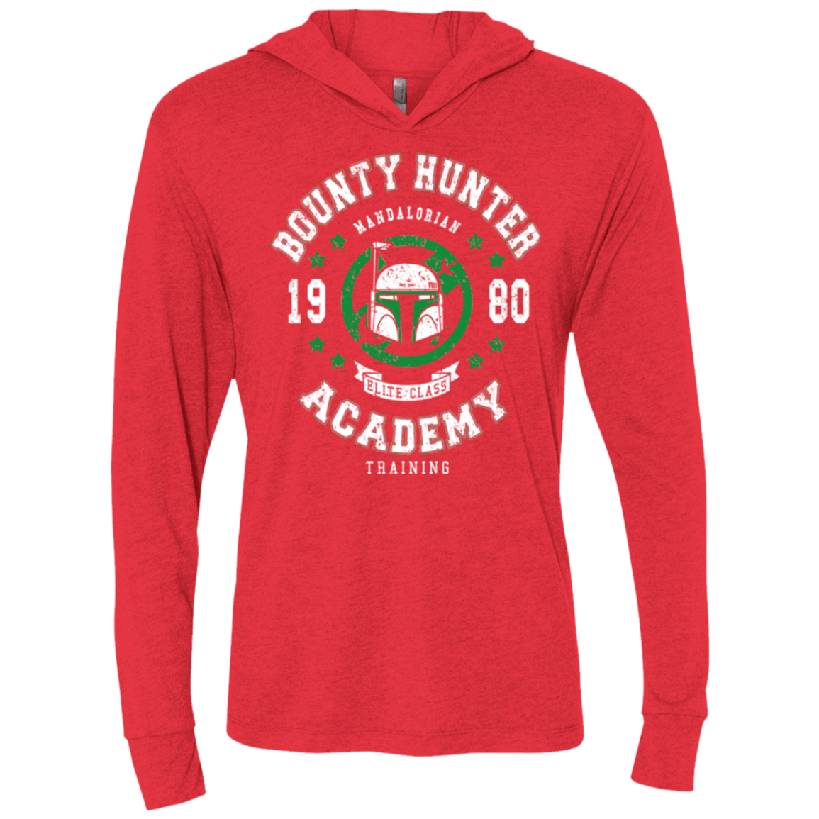 T-Shirts Vintage Red / X-Small Bounty Hunter Academy 80 Triblend Long Sleeve Hoodie Tee