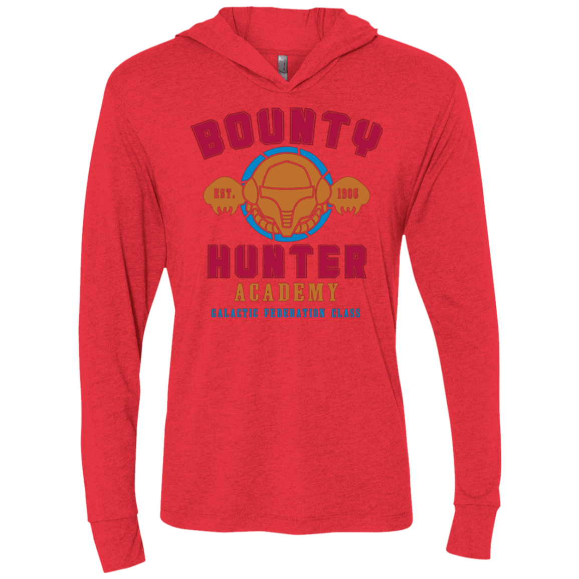 T-Shirts Vintage Red / X-Small Bounty Hunter Academy Triblend Long Sleeve Hoodie Tee