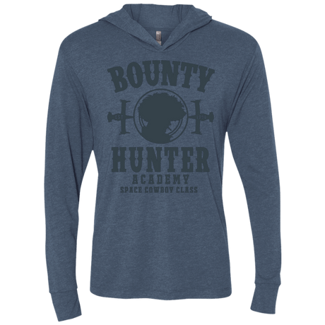 T-Shirts Indigo / X-Small Bounty Hunter Academy V3 Triblend Long Sleeve Hoodie Tee