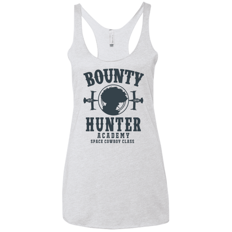 T-Shirts Heather White / X-Small Bounty Hunter Academy V3 Women's Triblend Racerback Tank
