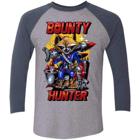 T-Shirts Premium Heather/ Vintage Navy / X-Small Bounty Hunter Triblend 3/4 Sleeve