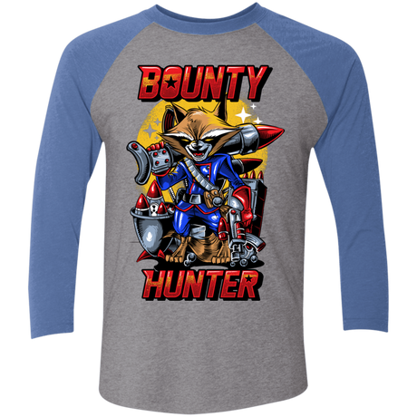 T-Shirts Premium Heather/ Vintage Royal / X-Small Bounty Hunter Triblend 3/4 Sleeve