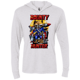 T-Shirts Heather White / X-Small Bounty Hunter Triblend Long Sleeve Hoodie Tee