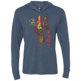 T-Shirts Indigo / X-Small Bounty Hunter Triblend Long Sleeve Hoodie Tee