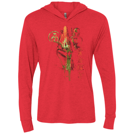 T-Shirts Vintage Red / X-Small Bounty Hunter Triblend Long Sleeve Hoodie Tee