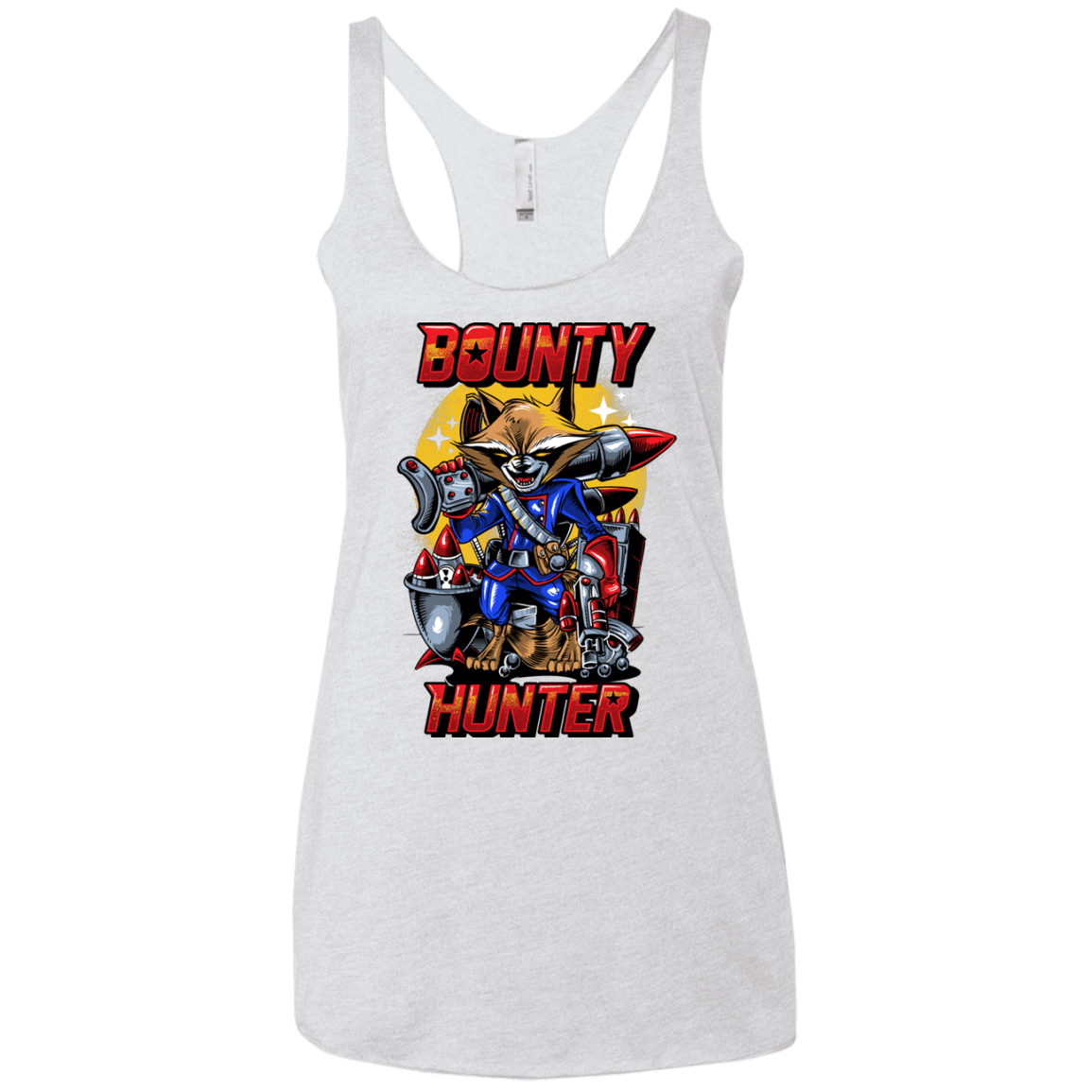 T-Shirts Heather White / X-Small Bounty Hunter Women's Triblend Racerback Tank