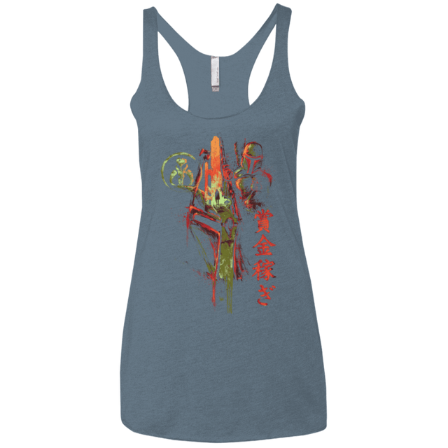 T-Shirts Indigo / X-Small Bounty Hunter Women's Triblend Racerback Tank