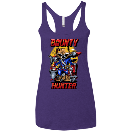 T-Shirts Purple / X-Small Bounty Hunter Women's Triblend Racerback Tank