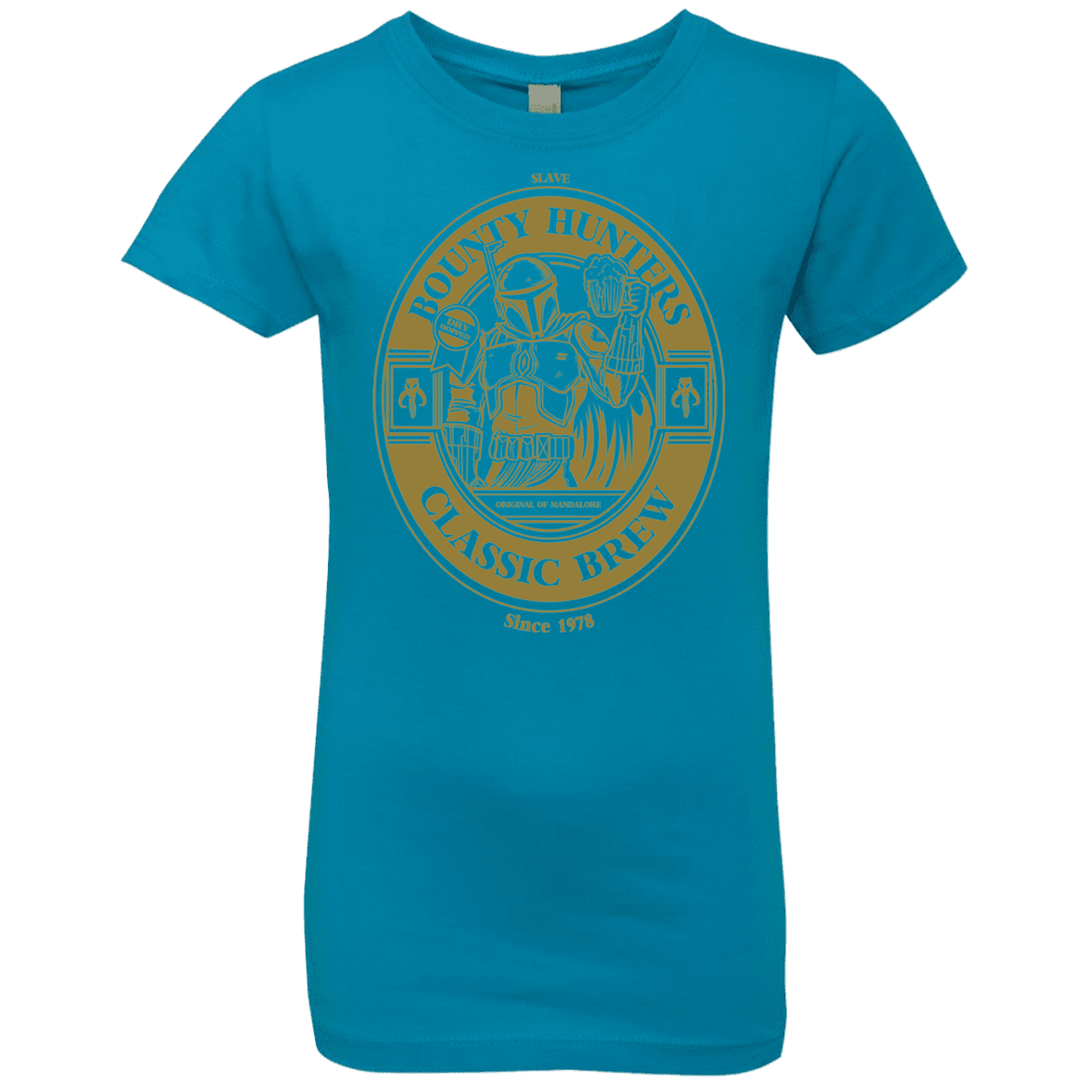 T-Shirts Turquoise / YXS Bounty Hunters Classic Brew Girls Premium T-Shirt