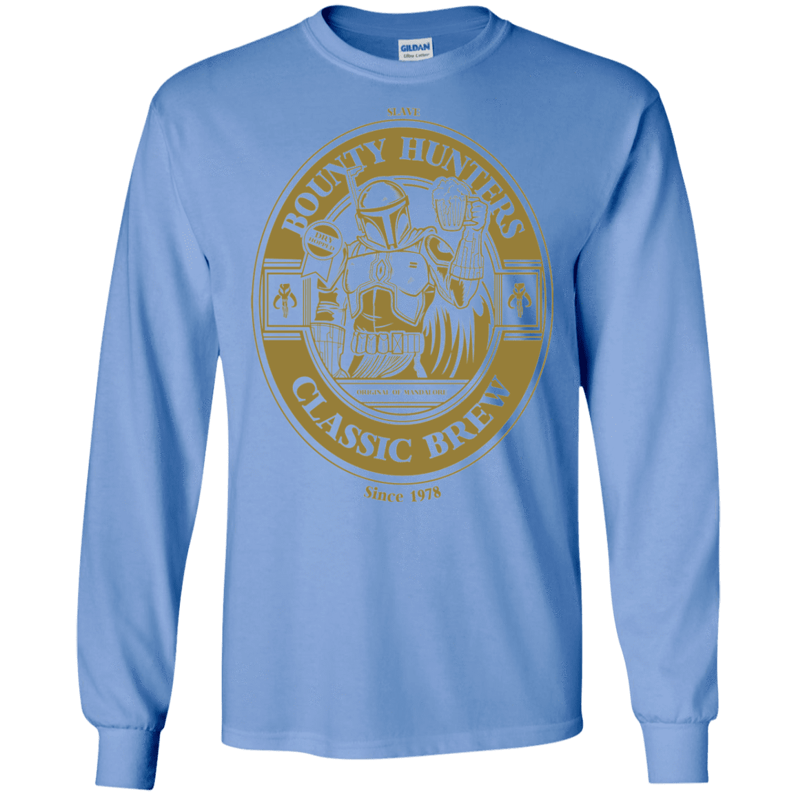T-Shirts Carolina Blue / S Bounty Hunters Classic Brew Men's Long Sleeve T-Shirt