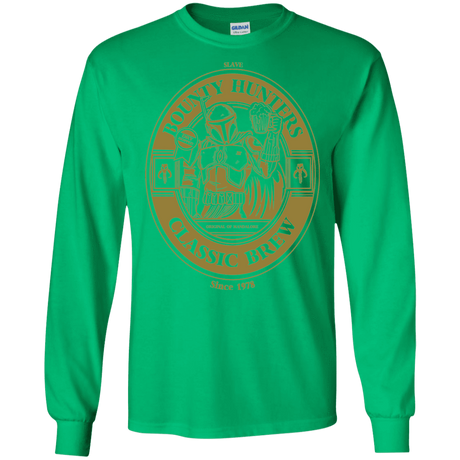 T-Shirts Irish Green / S Bounty Hunters Classic Brew Men's Long Sleeve T-Shirt