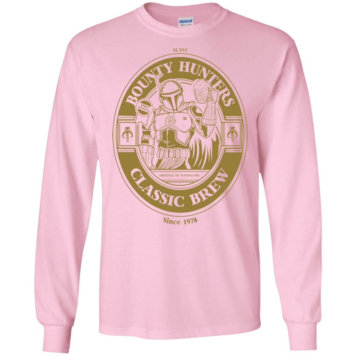 T-Shirts Light Pink / S Bounty Hunters Classic Brew Men's Long Sleeve T-Shirt